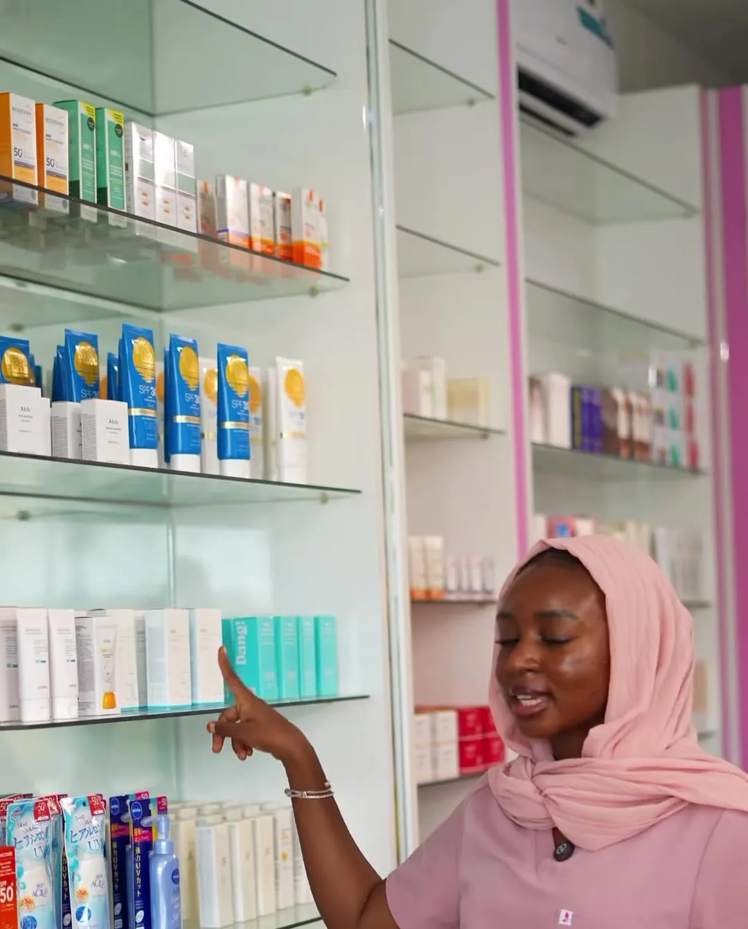 A Skinlab specialist at the clinic
